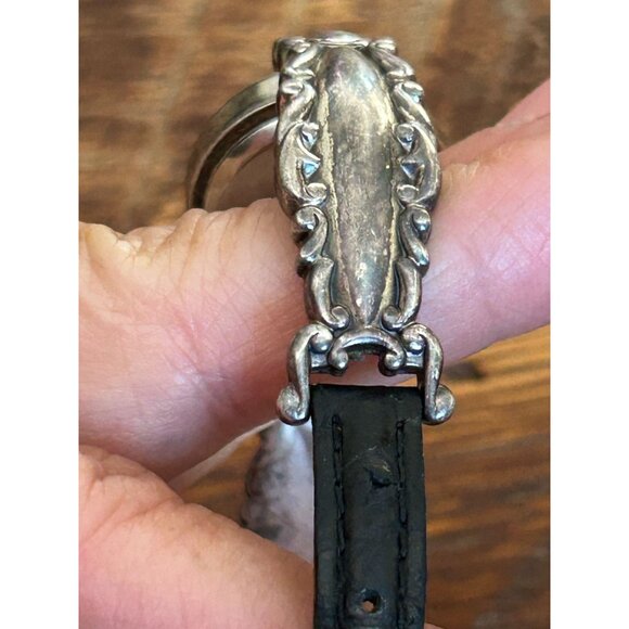 Vintage Brighton Aurora Ladies Watch With Ornate Band With Leather NEEDS BATTERY - Picture 11 of 15